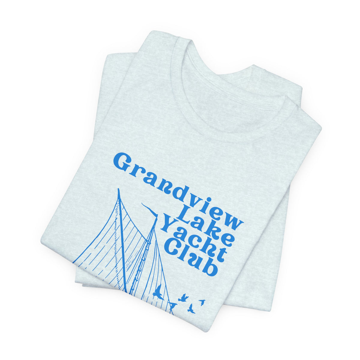 Sailboat Tee – "Grandview Lake Yacht Club" Vintage Boating T-Shirt