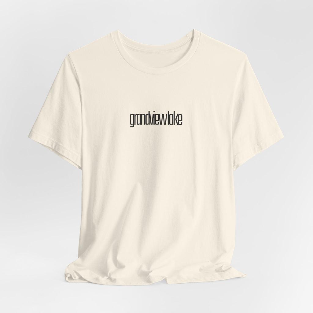 'grandview lake' Graphic Tee —  Minimal Logo T‑Shirt