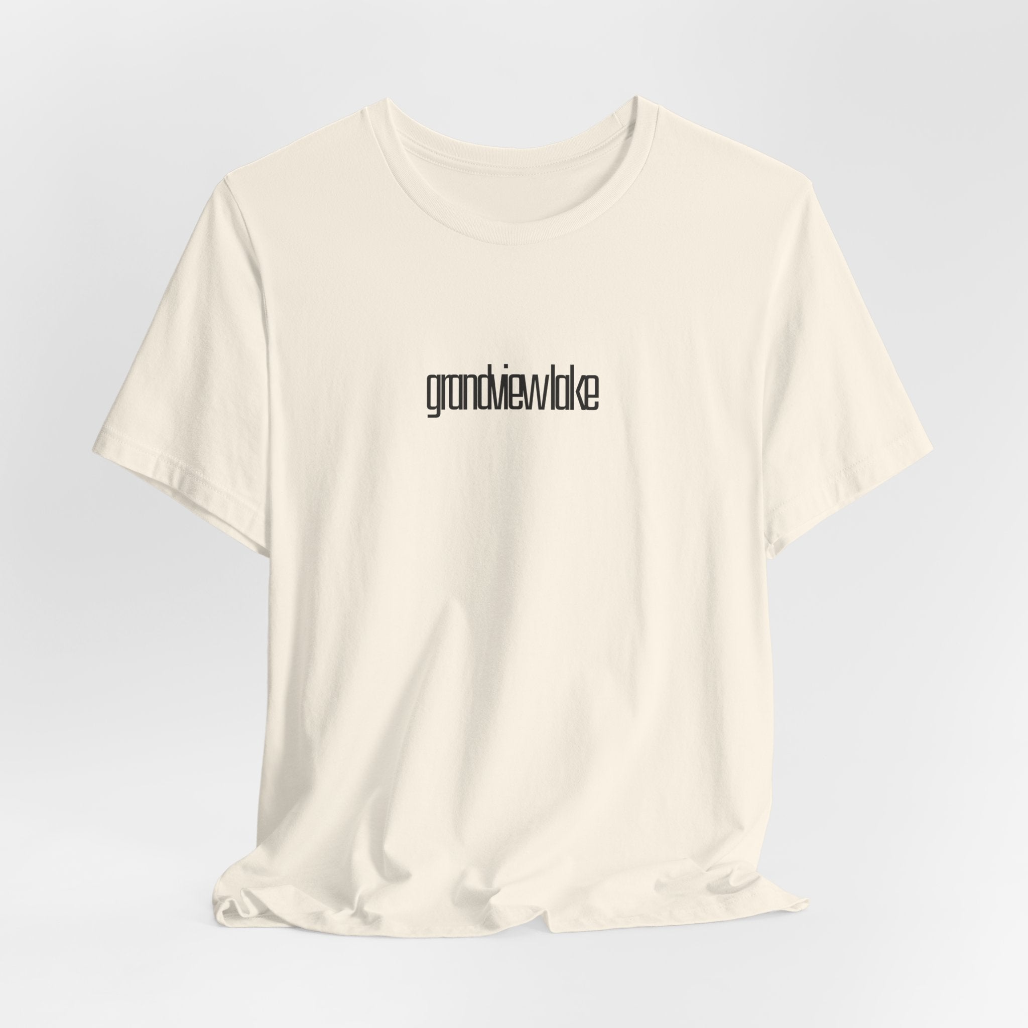 'grandview lake' Graphic Tee —  Minimal Logo T‑Shirt