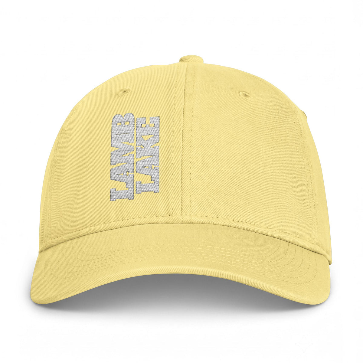 Lamb Lake Coastal Washed Cap — Vintage Beach Sideways Embroidered Hat