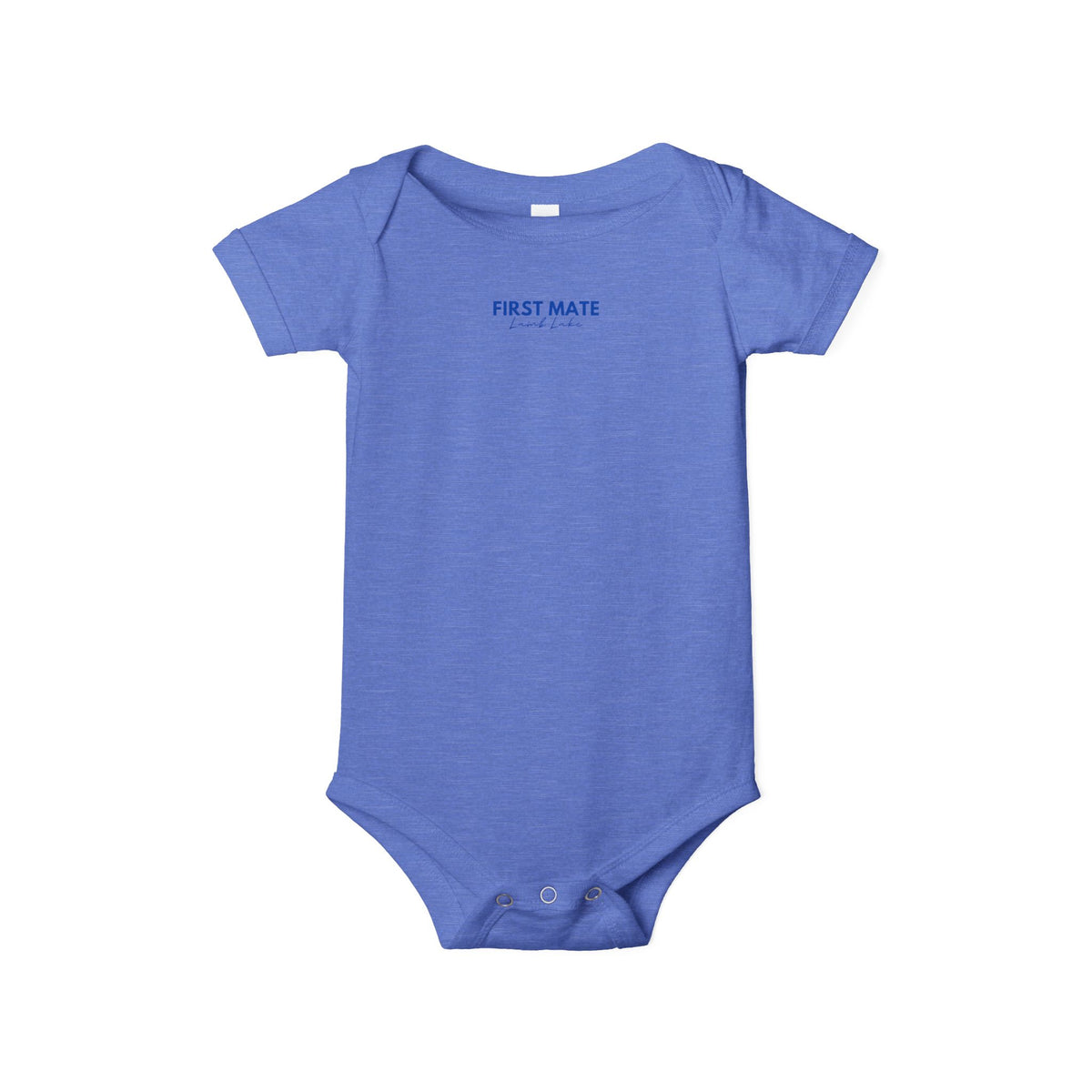 Infant Onesie "First Mate Lamb Lake" Baby Bodysuit – Cute Nautical Newborn Gift