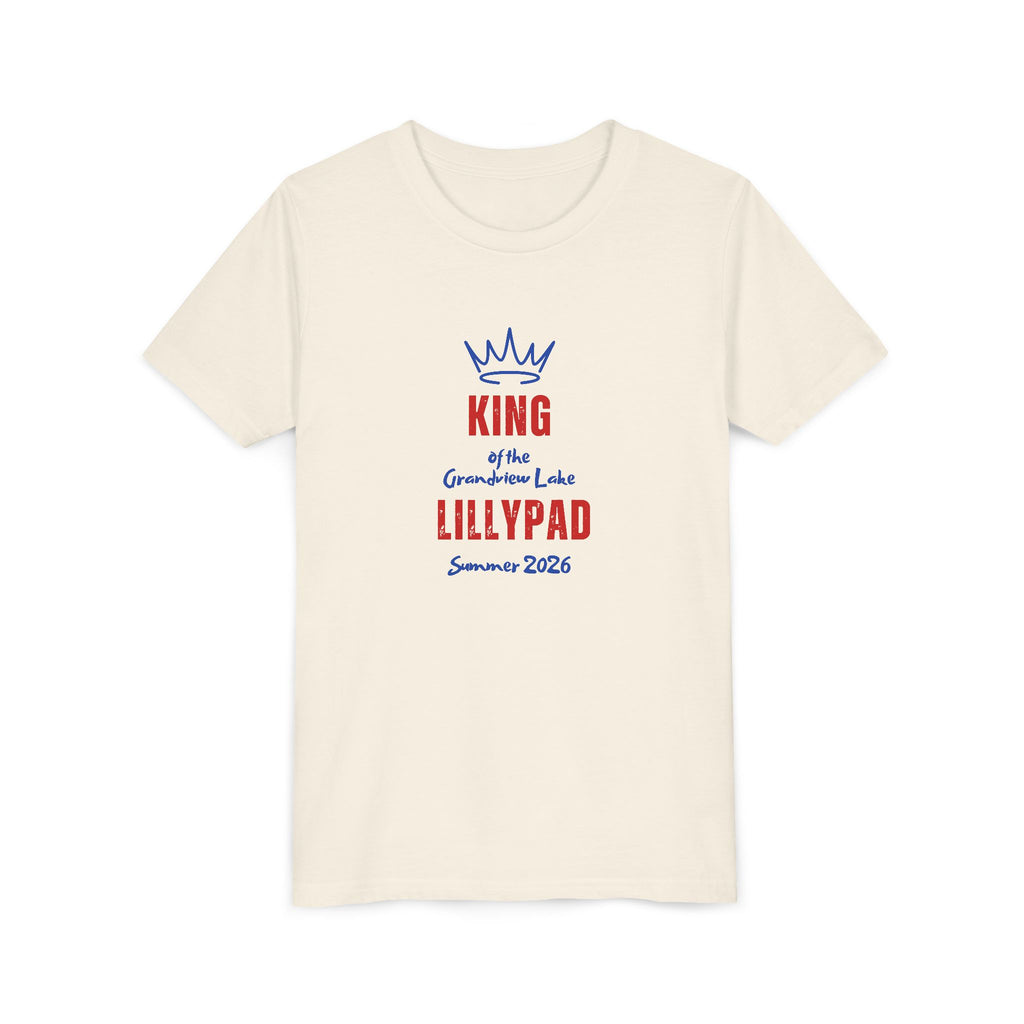King of the Grandview Lake Lillypad Youth Tee — Cute Summer 2026 Kids Shirt
