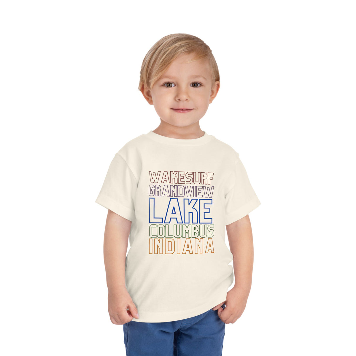 Grandview Lake Columbus Indiana Toddler Tee — Wakesurf Grandview Summer Shirt