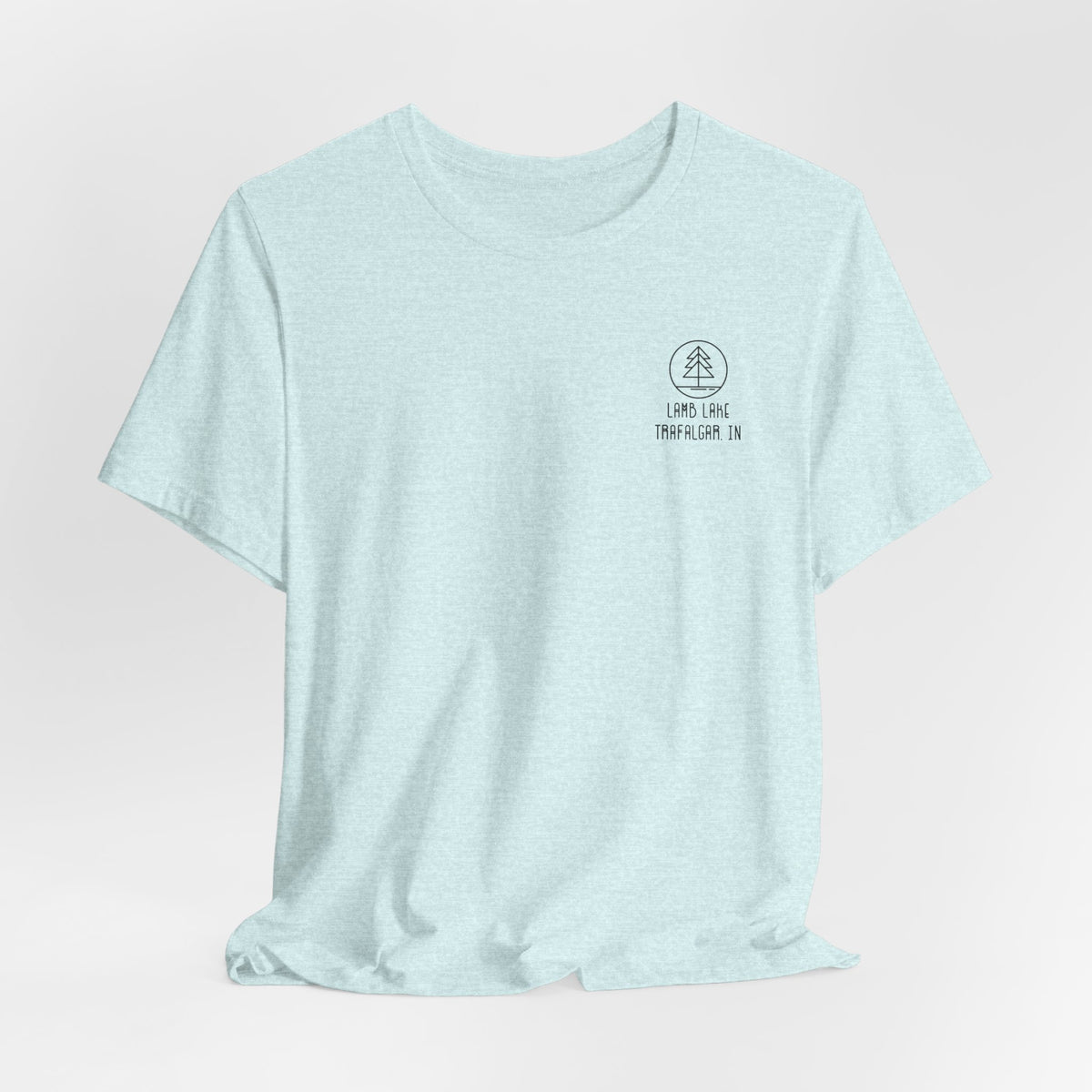 Lamb Lake Minimalist Tee — Lake Forest Graphic Short Sleeve Shirt