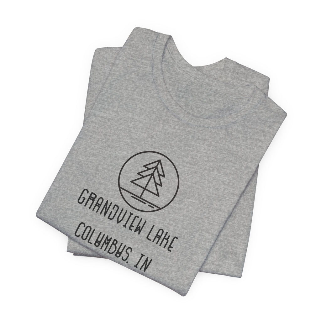 Grandview Lake Minimalist Tee — Lake Forest Graphic Short Sleeve Shirt