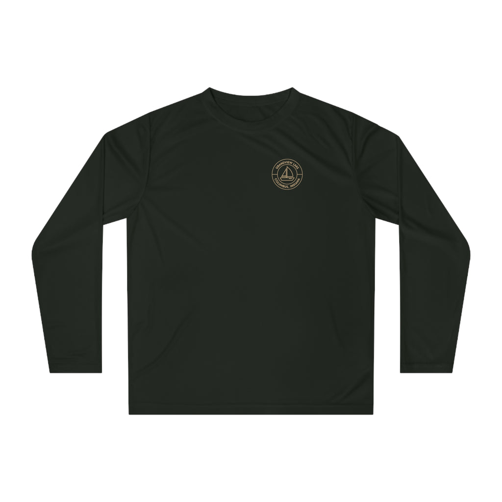 Performance Long Sleeve Shirt — Sailboat Grandview Lake Logo