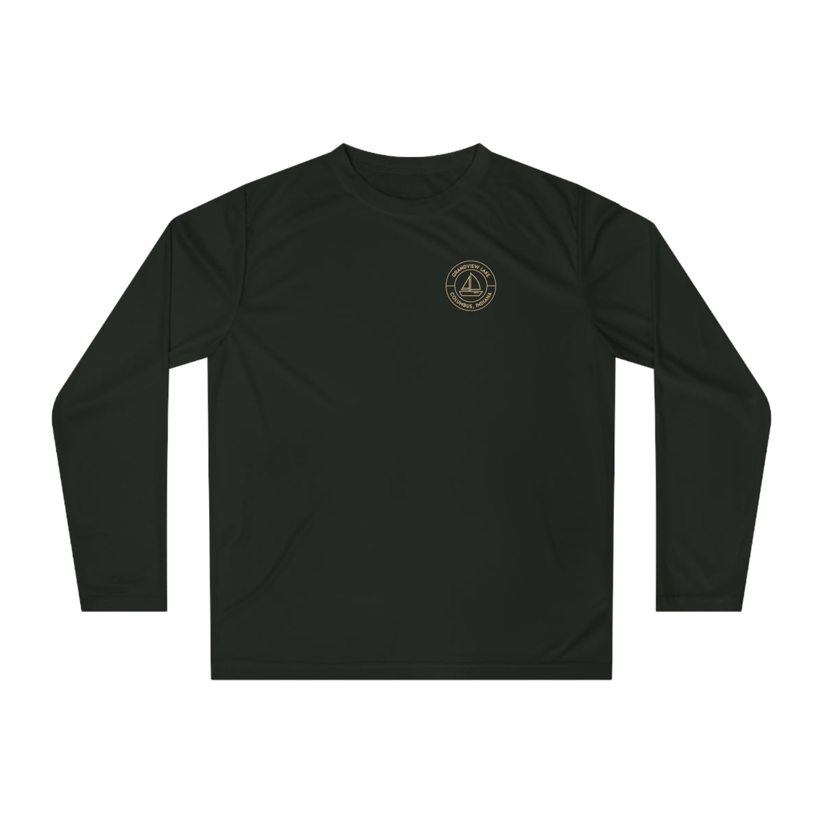 Performance Long Sleeve Shirt — Sailboat Grandview Lake Logo