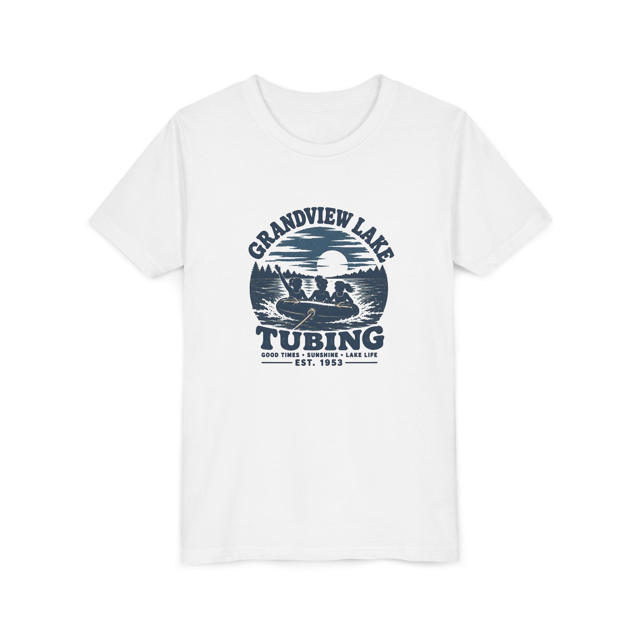 Grandview Lake Tubing Youth Tee – Kids Summer Lake T-Shirt