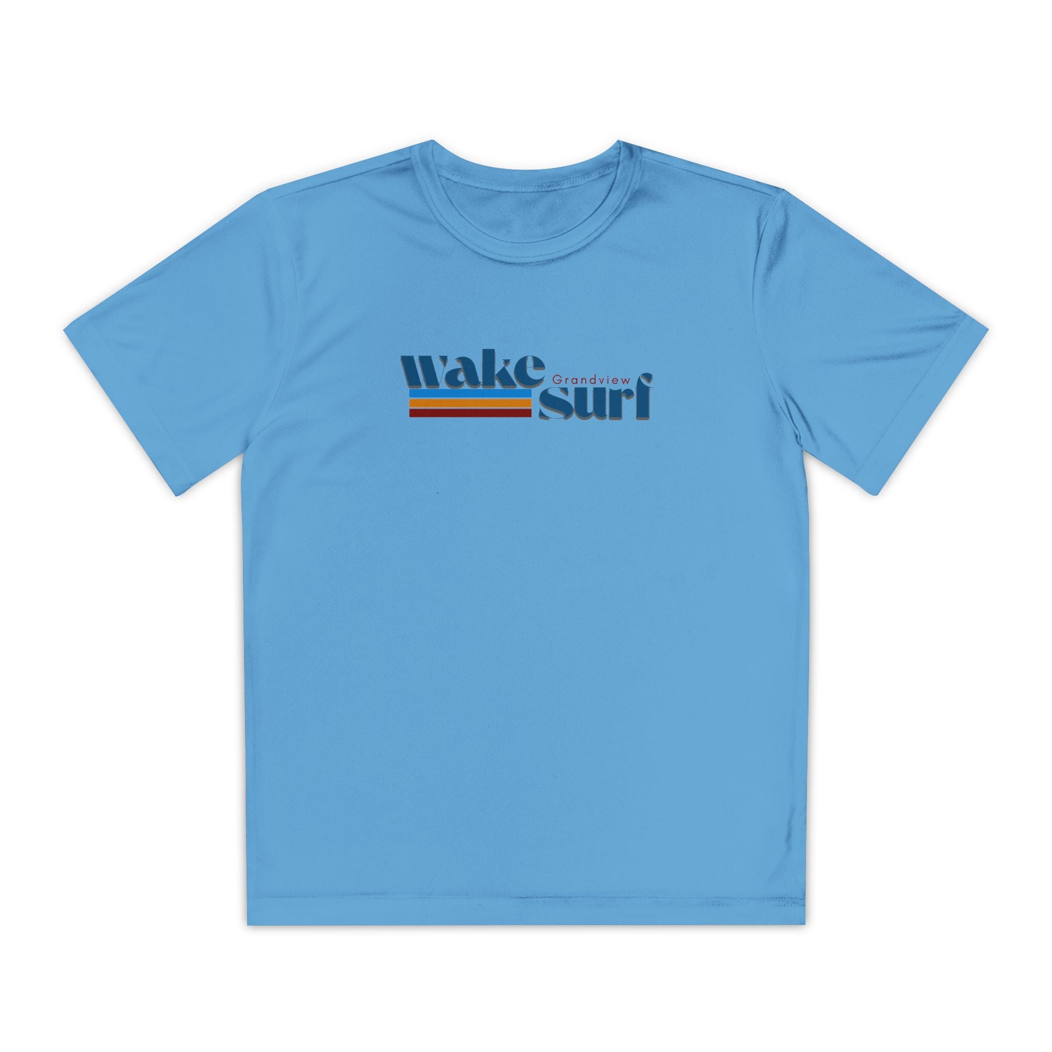 Youth Wake Surf Grandview Tee – Retro Striped Wake Surfing Shirt
