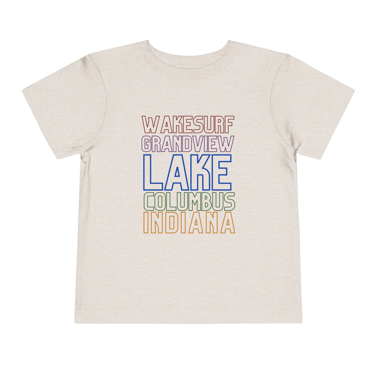 Grandview Lake Columbus Indiana Toddler Tee — Wakesurf Grandview Summer Shirt