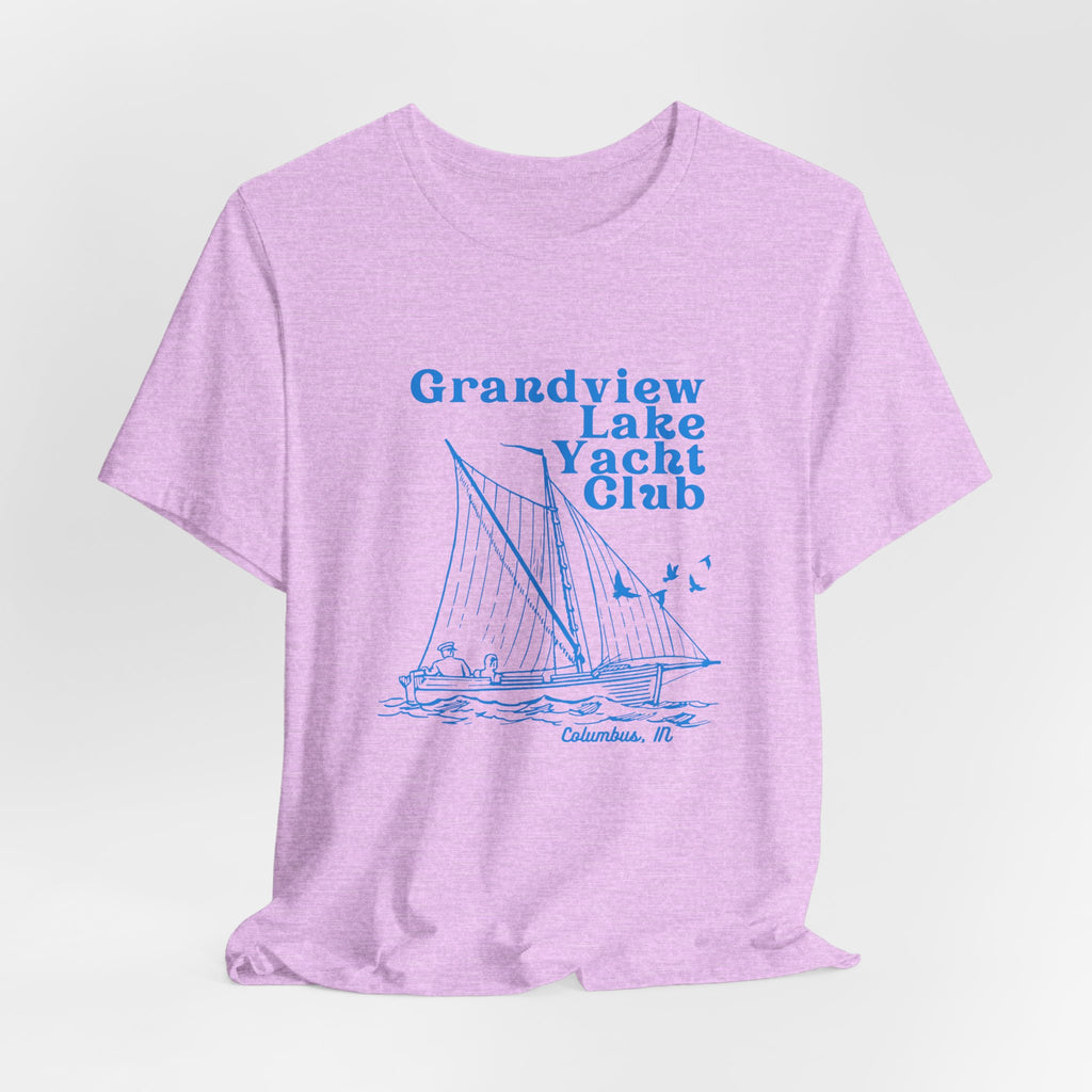 Sailboat Tee – "Grandview Lake Yacht Club" Vintage Boating T-Shirt