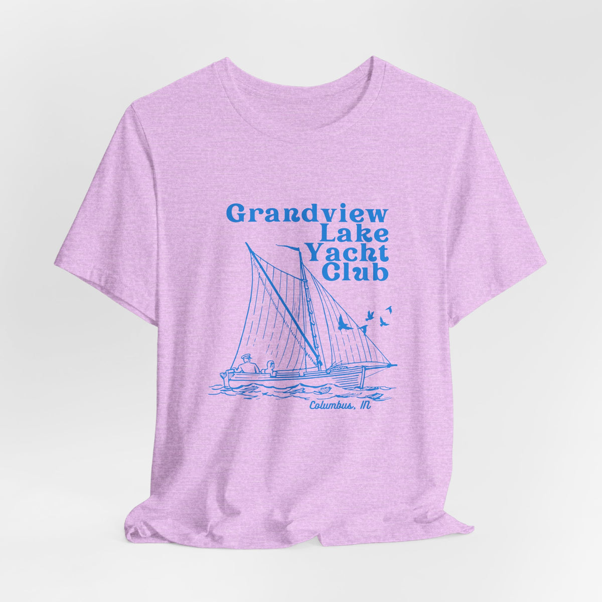 Sailboat Tee – "Grandview Lake Yacht Club" Vintage Boating T-Shirt