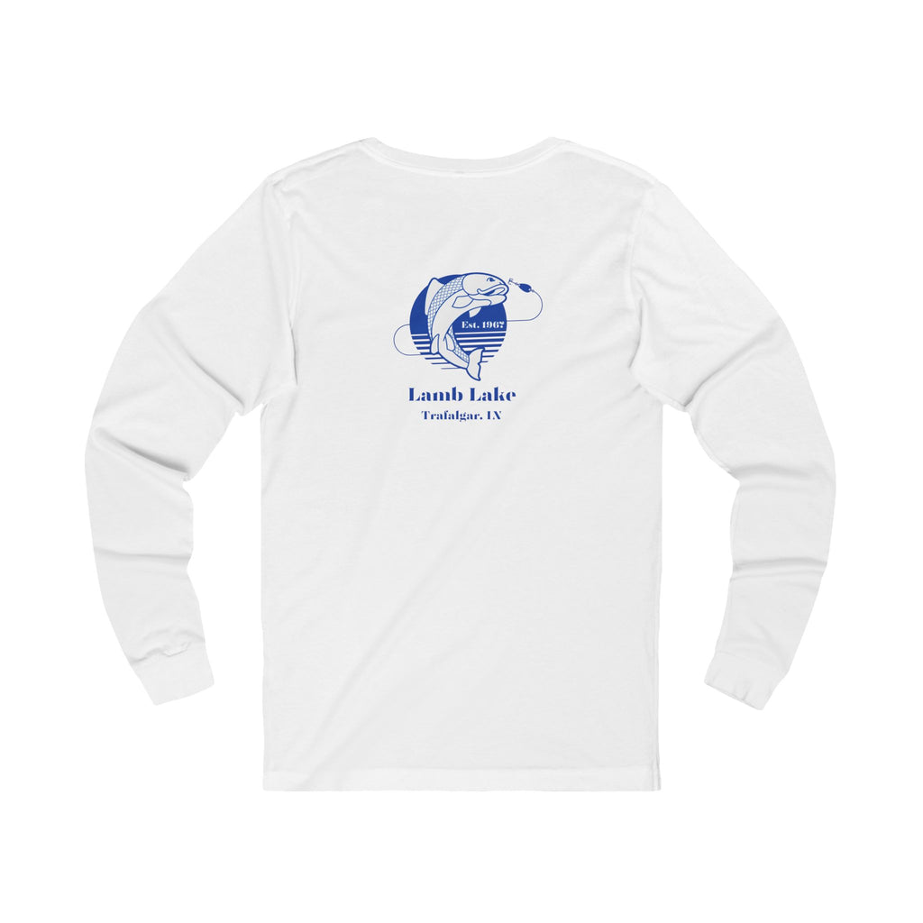 Vintage Faded Lamb Lake Fishing Long Sleeve Tee