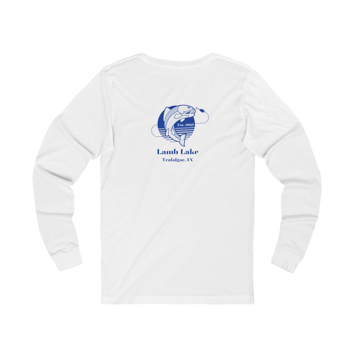 Vintage Faded Lamb Lake Fishing Long Sleeve Tee