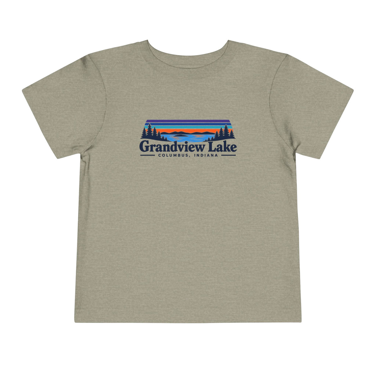 Toddler Tee - "Grandview Lake" Retro Sunset Graphic