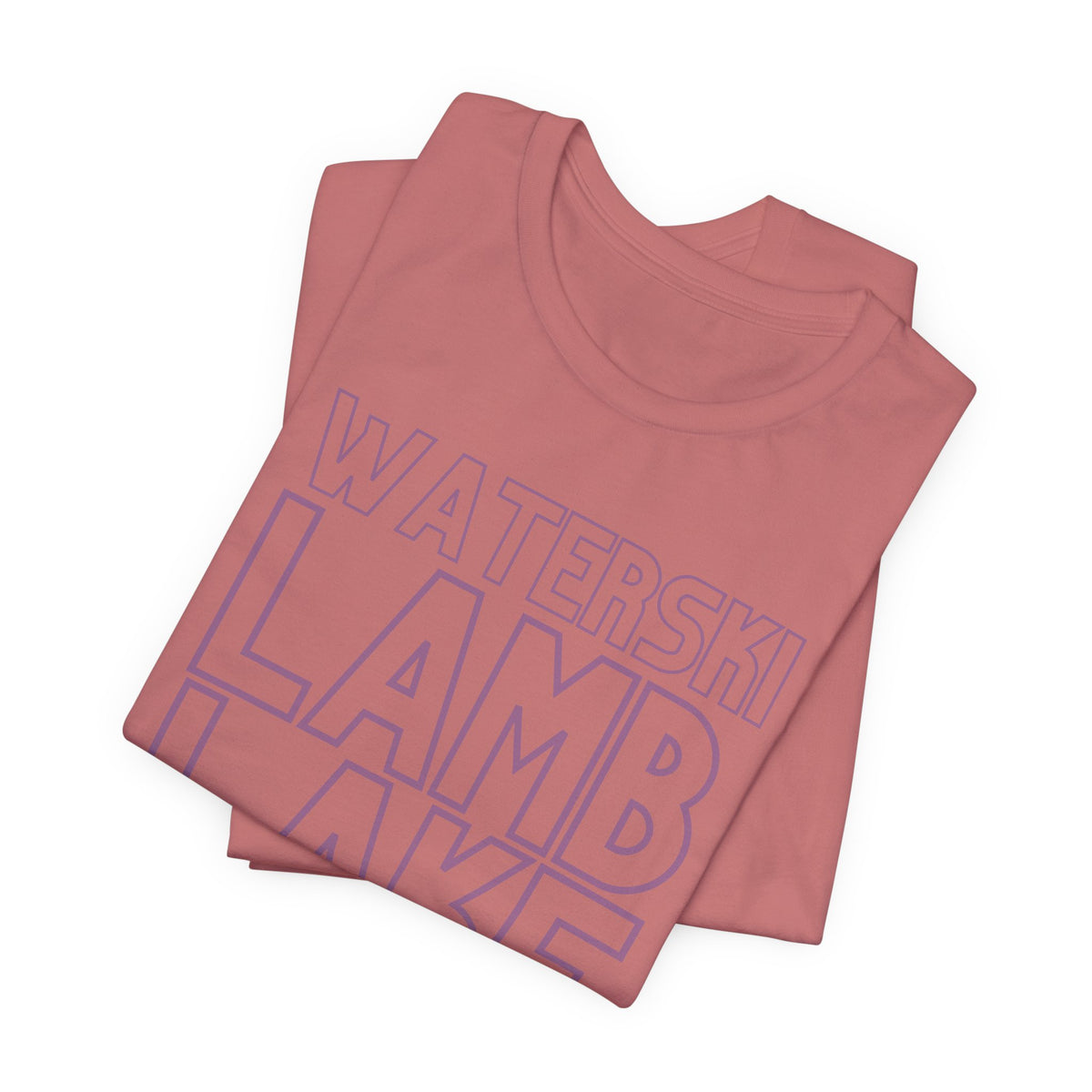 Lamb Lake Columbus Indiana Waterski Tee — Vintage Beach Town T‑Shirt