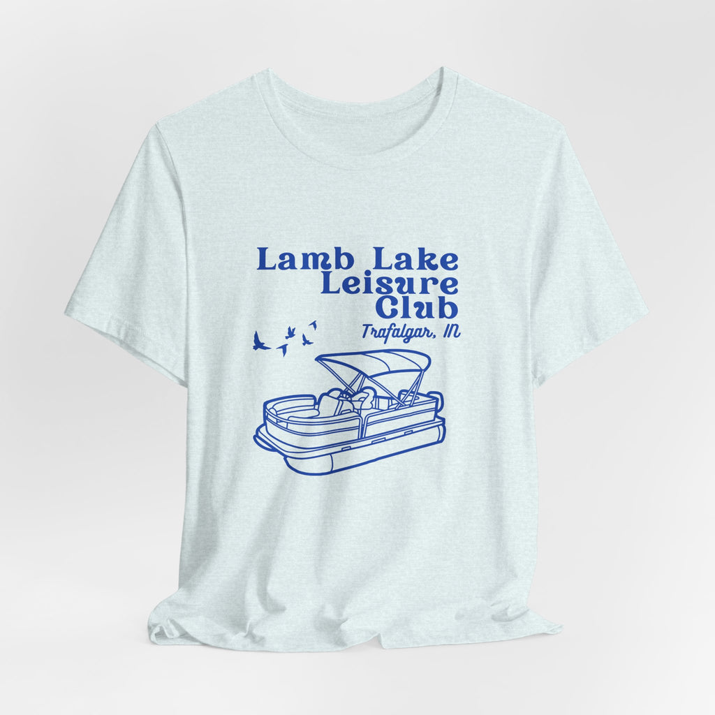 Pontoon Tee – "Lamb Lake Leisure Club" Vintage Boating T-Shirt