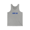 Lamb Lake Tank Top — Retro Collegiate Text