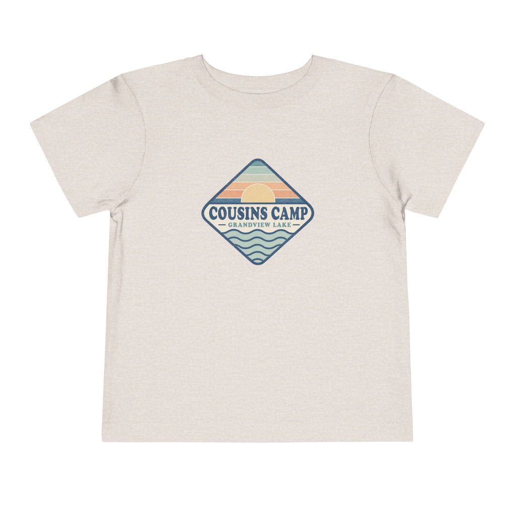 Cousins Camp Toddler Tee — Retro Lakeside Summer Camp Shirt