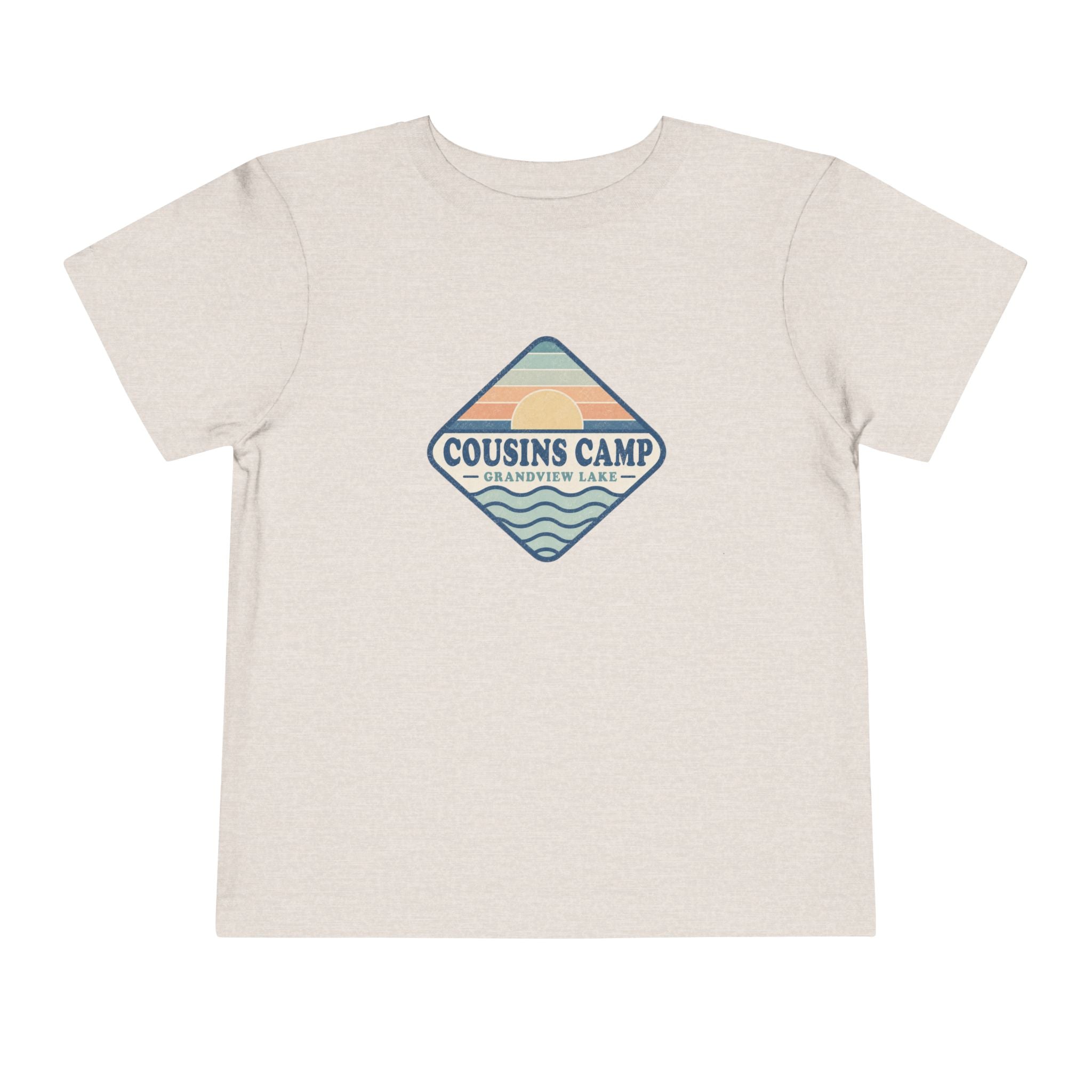 Cousins Camp Toddler Tee — Retro Lakeside Summer Camp Shirt