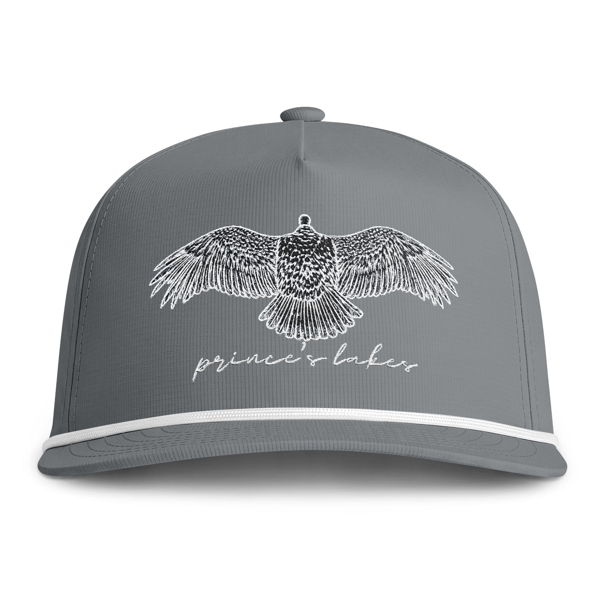 Prince's Lakes Turkey Vulture Embroidered Sunwashed Rope Cap