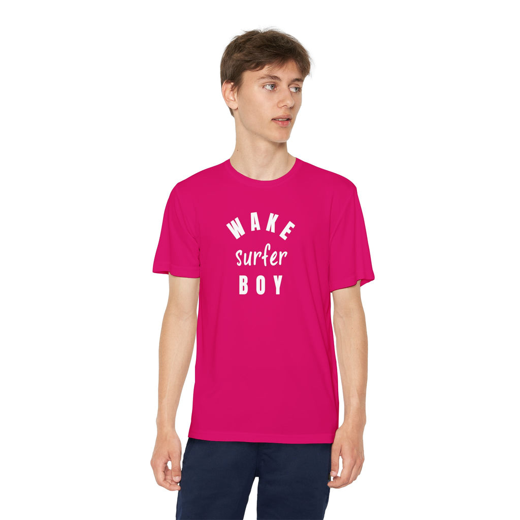 Youth Wake Surfer Boy Tee