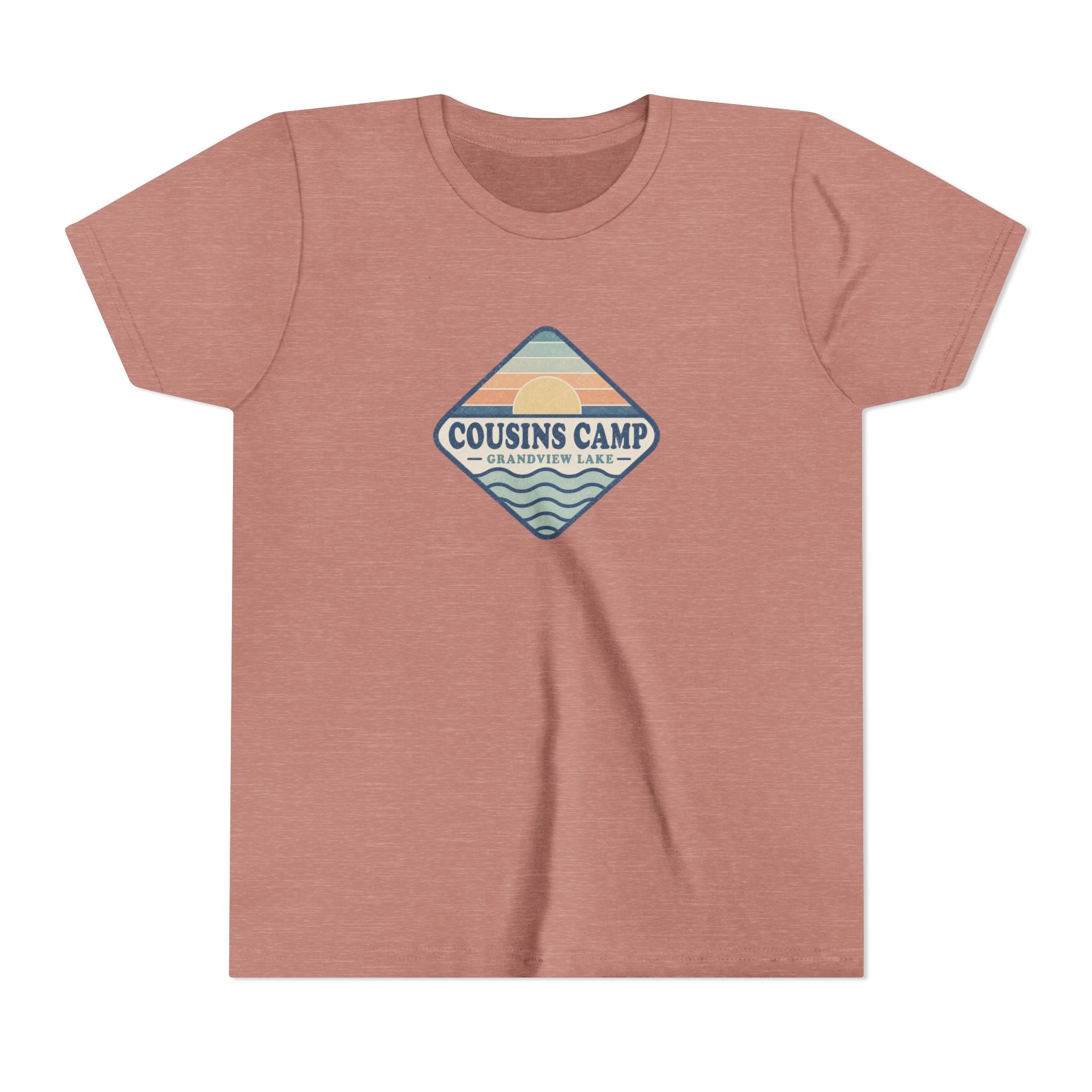 Cousins Camp Youth Tee — Retro Lakeside Summer Camp Kids Shirt