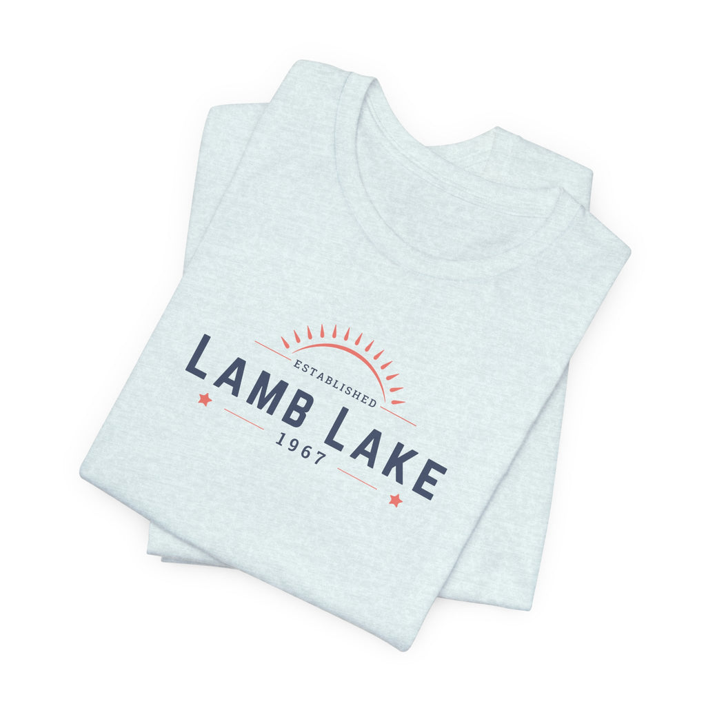 Lamb Lake Tee – Retro Lakeside Graphic T-Shirt