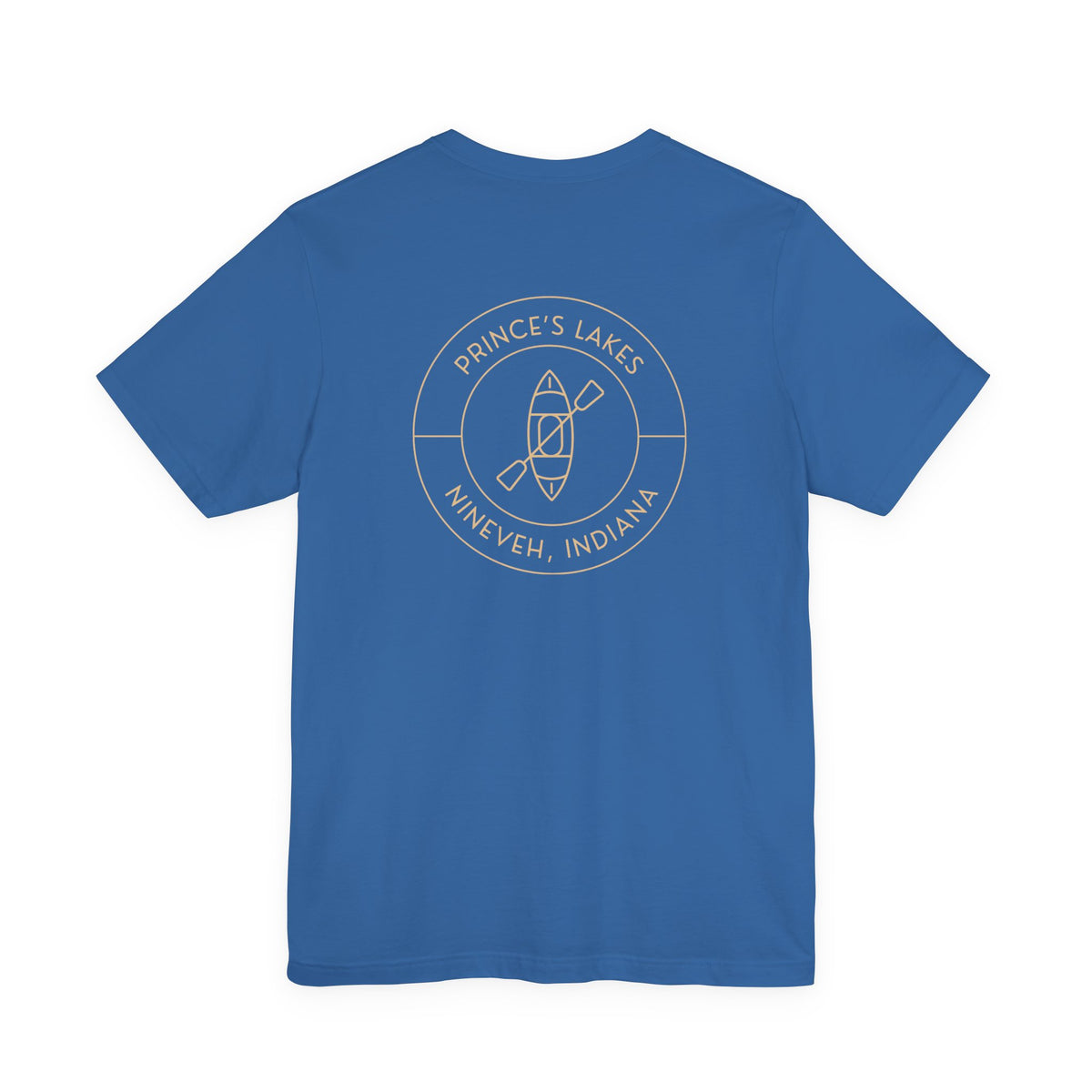 Kayak Pocket & Back Print Prince's Lakes Minimalist Tee —  Short Sleeve Shirt