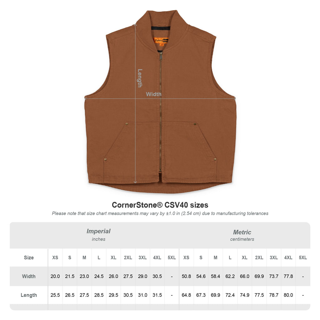 Embroidered Washed Duck Cloth Work Vest — Rugged Utility Jacket