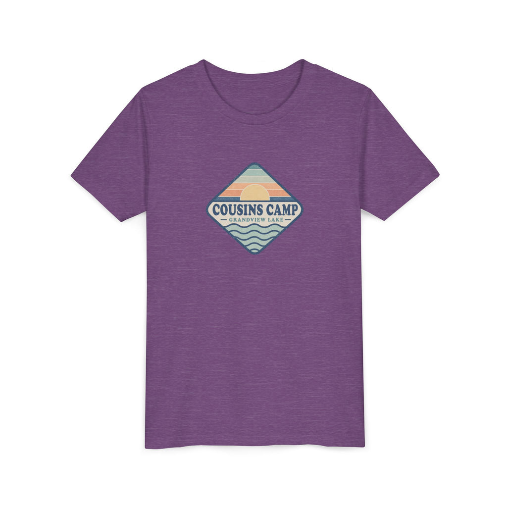 Cousins Camp Youth Tee — Retro Lakeside Summer Camp Kids Shirt