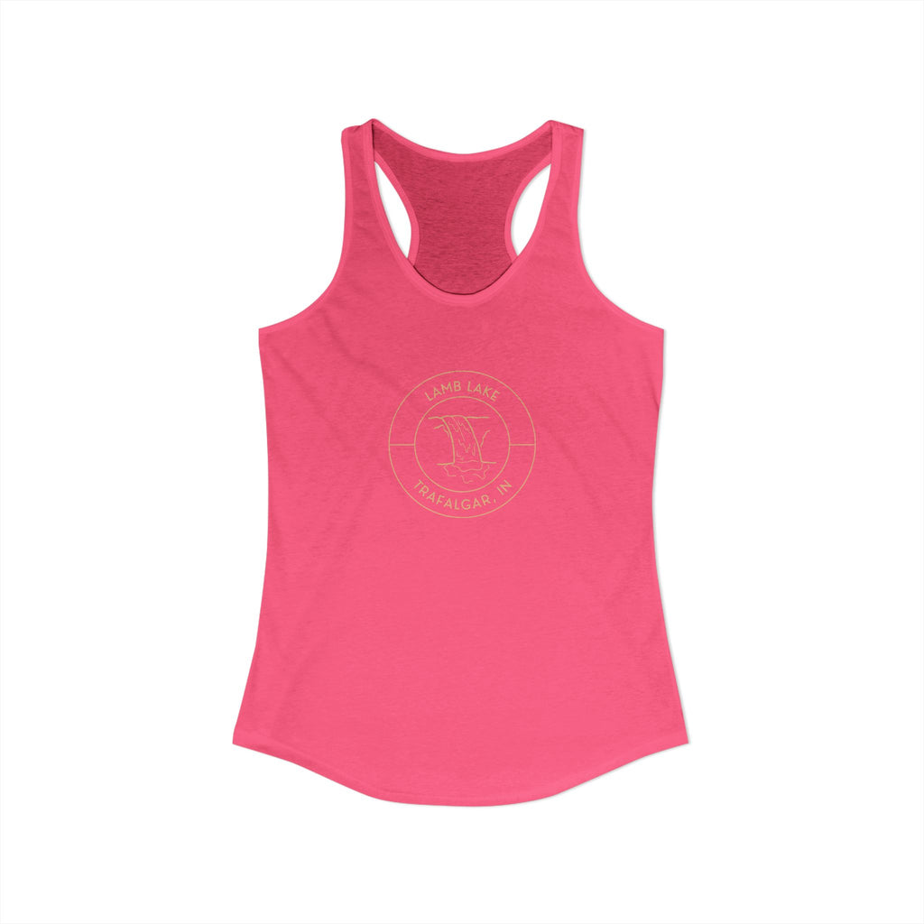 Women's Racerback Tank- Waterfall Lamb Lake