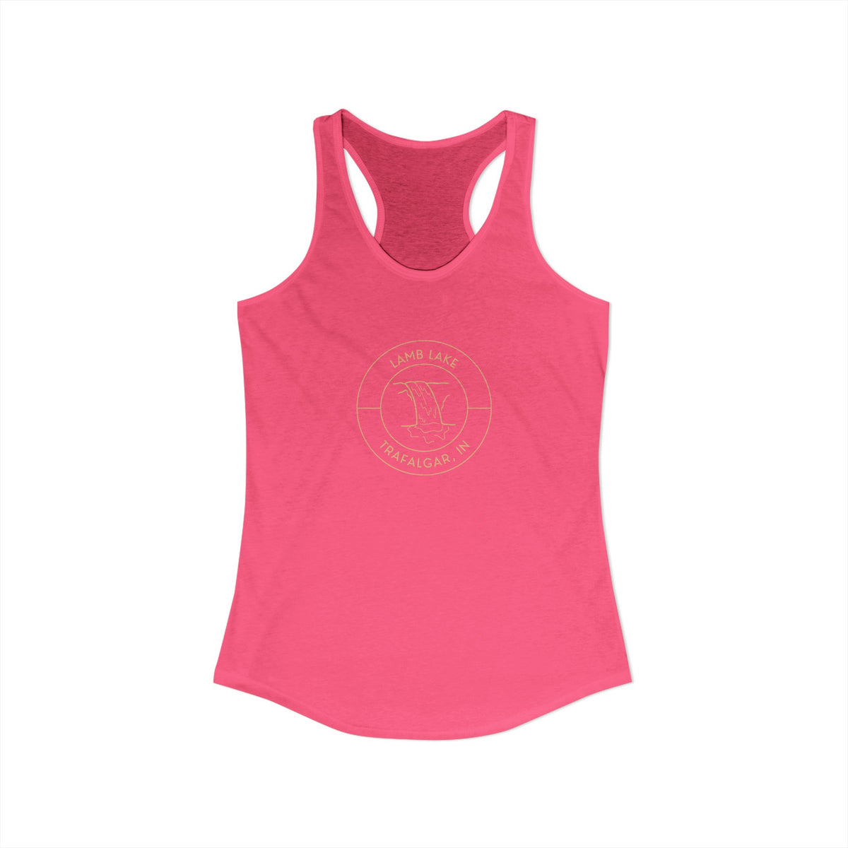 Women's Racerback Tank- Waterfall Lamb Lake
