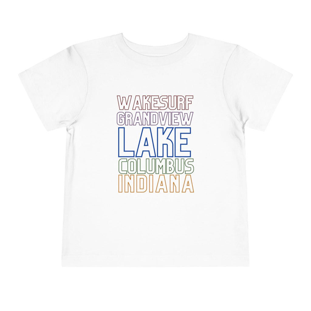 Grandview Lake Columbus Indiana Toddler Tee — Wakesurf Grandview Summer Shirt