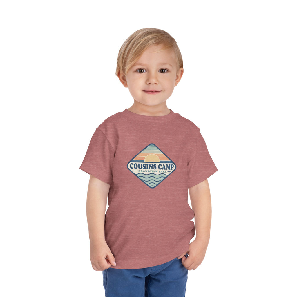 Cousins Camp Toddler Tee — Retro Lakeside Summer Camp Shirt