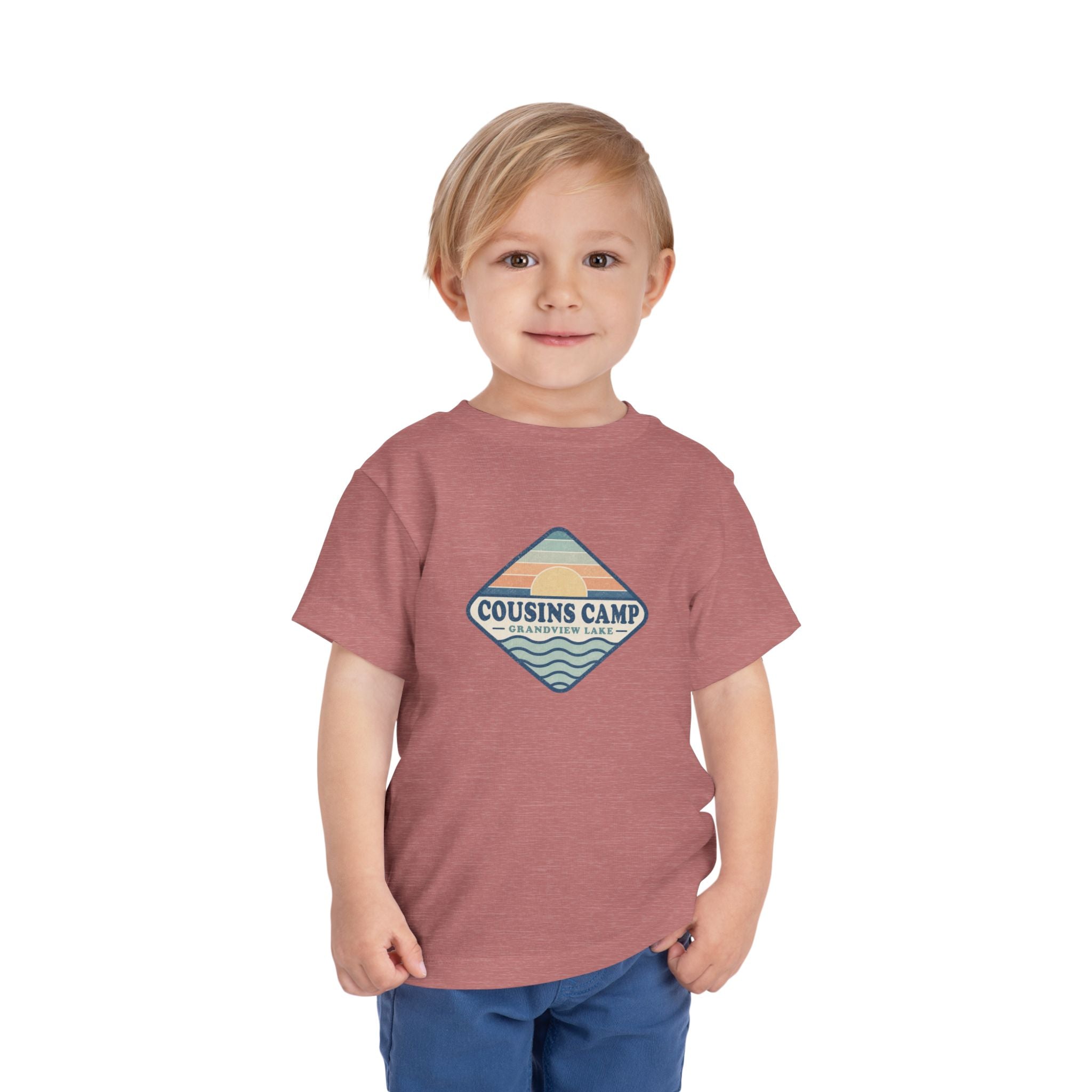Cousins Camp Toddler Tee — Retro Lakeside Summer Camp Shirt