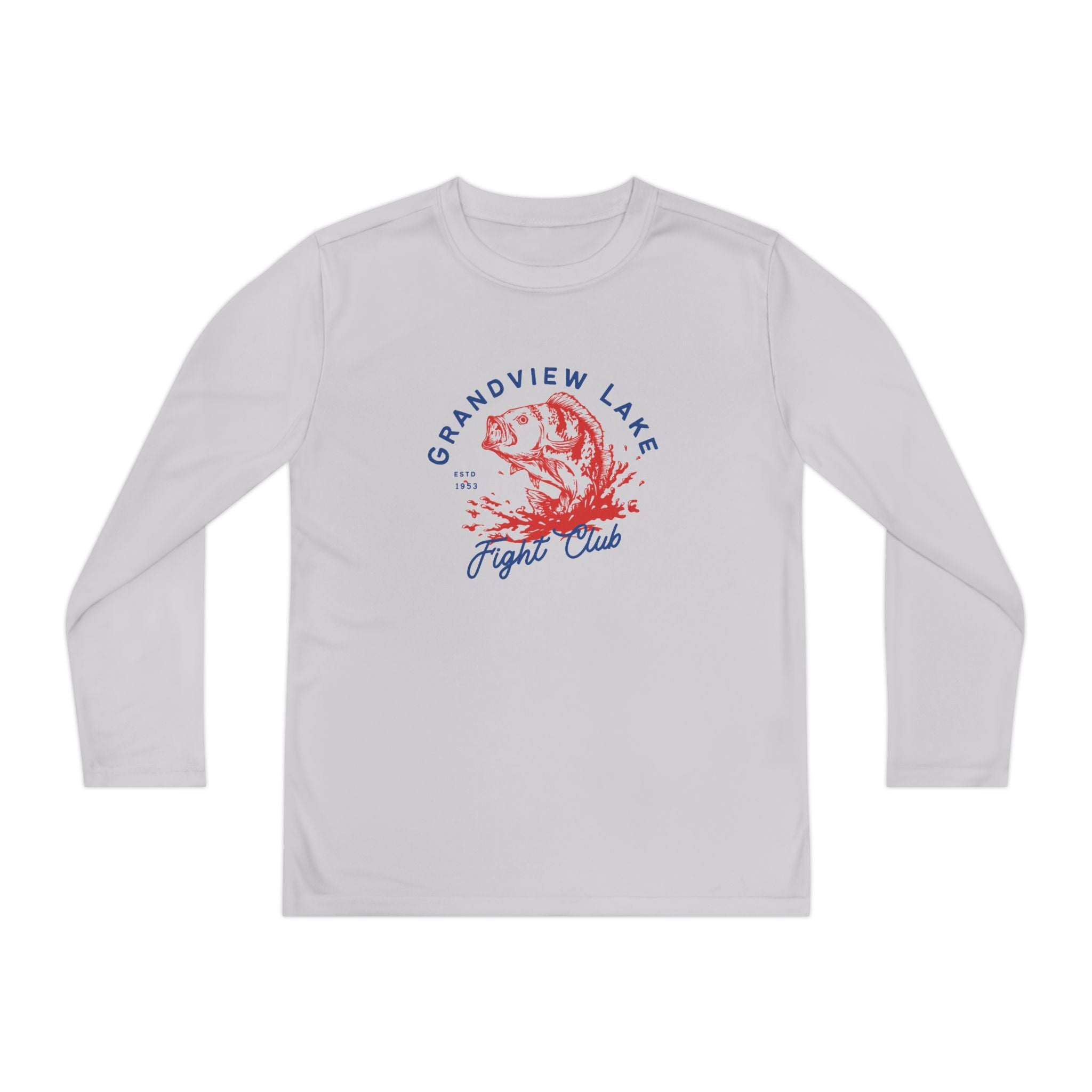 Youth Long Sleeve Tee — "Grandview Lake Fight Club" Graphic