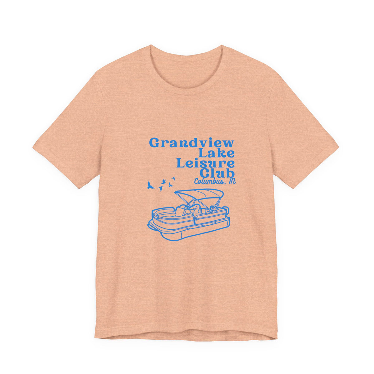 Pontoon Tee – "Grandview Lake Leisure Club" Vintage Boating T-Shirt