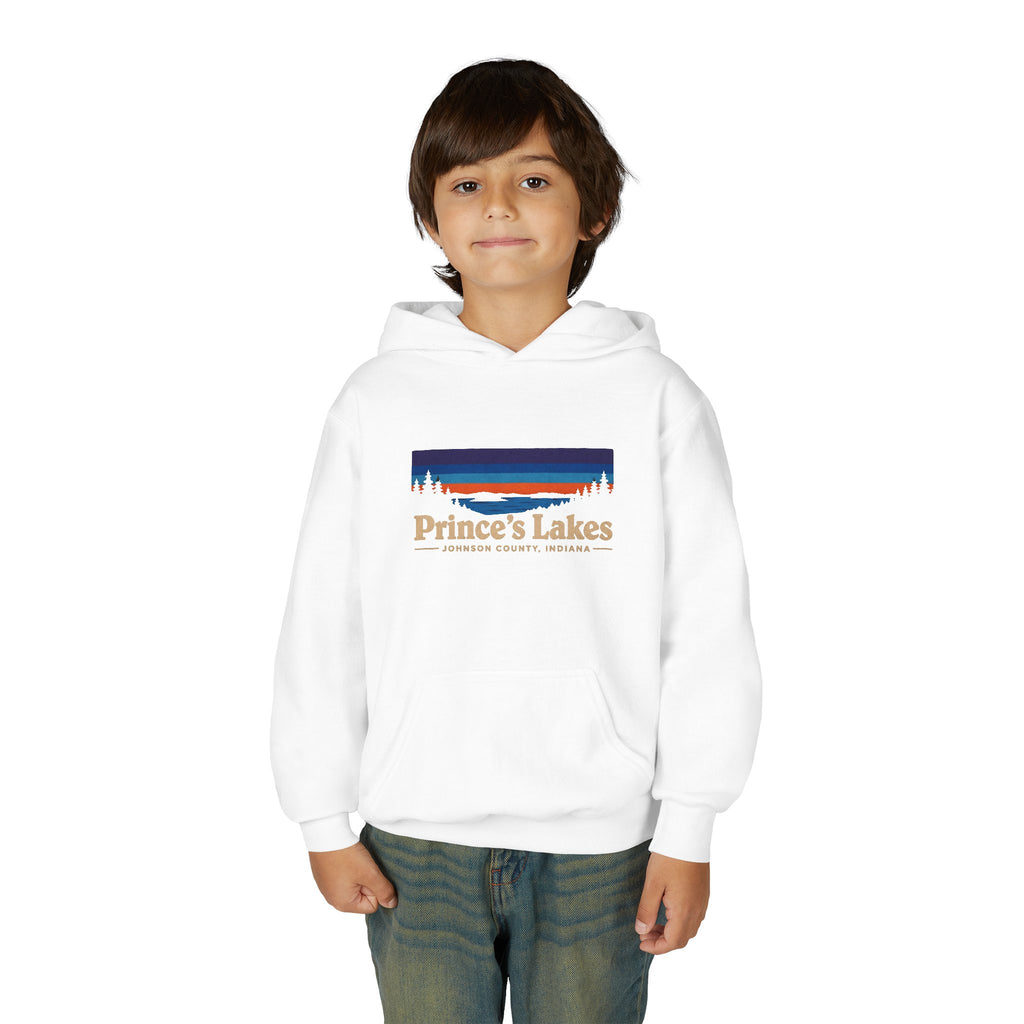 Youth Hoodie - Prince's Lakes Sunset Logo