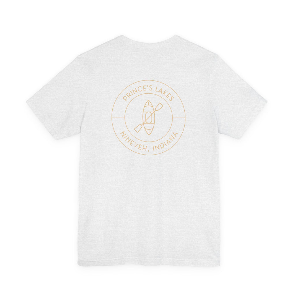 Kayak Pocket & Back Print Prince's Lakes Minimalist Tee —  Short Sleeve Shirt