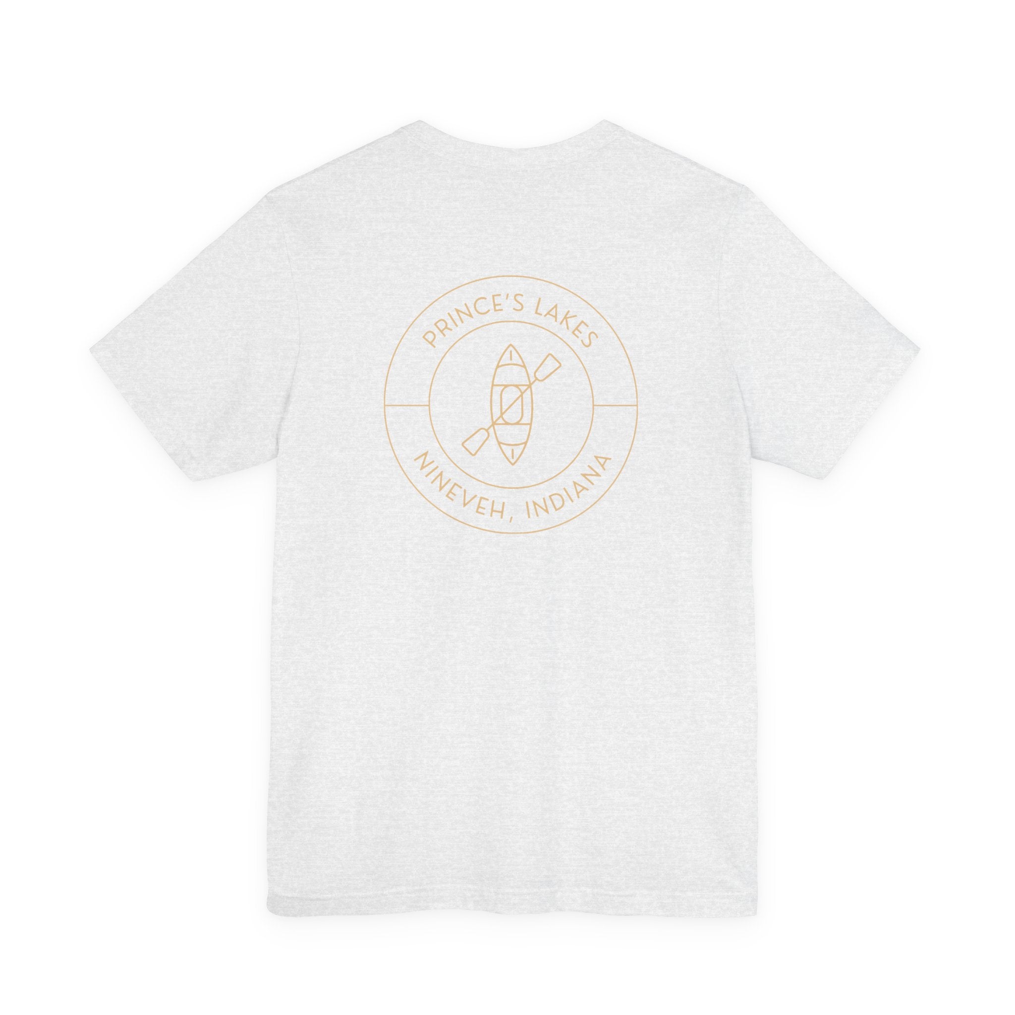 Kayak Pocket & Back Print Prince's Lakes Minimalist Tee —  Short Sleeve Shirt