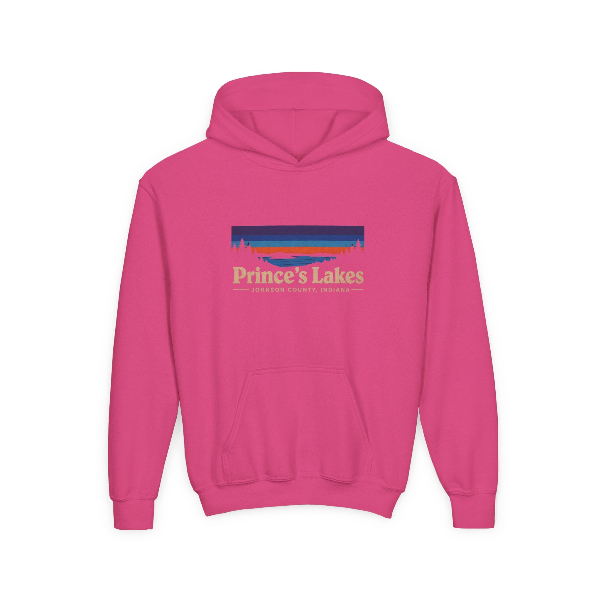 Youth Hoodie - Prince's Lakes Sunset Logo
