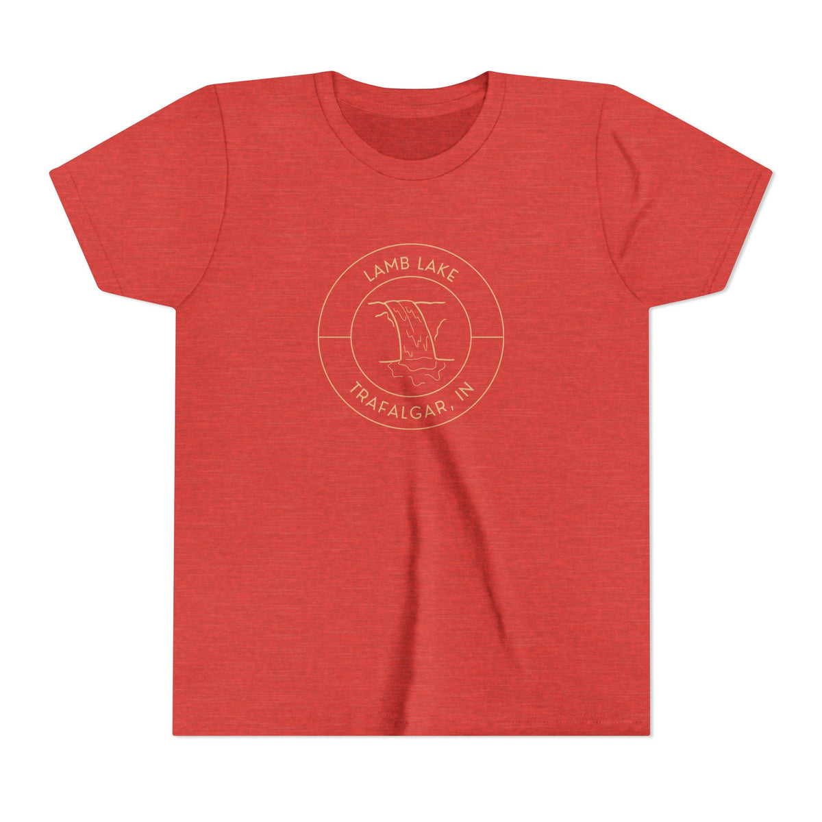 Youth Tee — Lamb Lake Waterfall Emblem