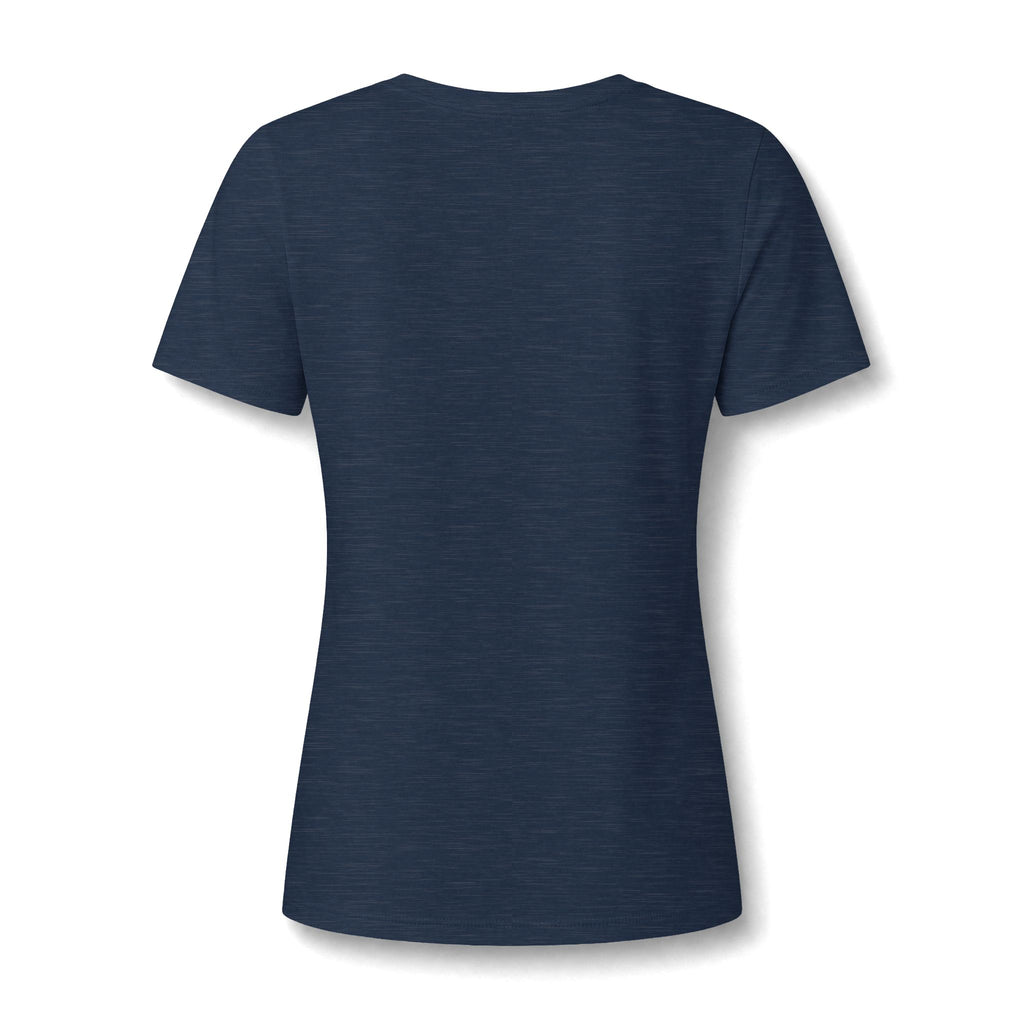 Grandview Lake Women's V-Neck Tee — Sunset Lake Graphic
