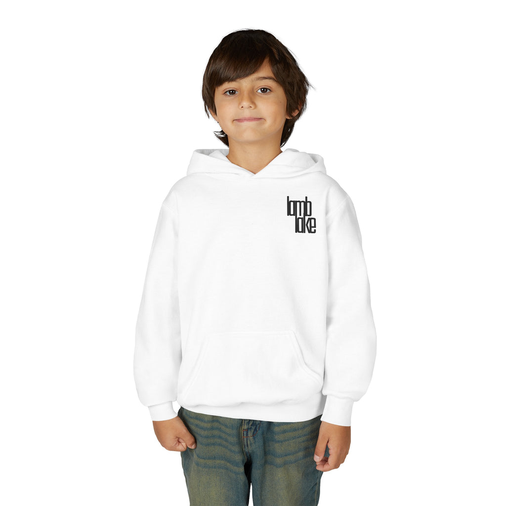 Youth Hoodie - Lamb Lake Retro Sunrise Logo Pullover