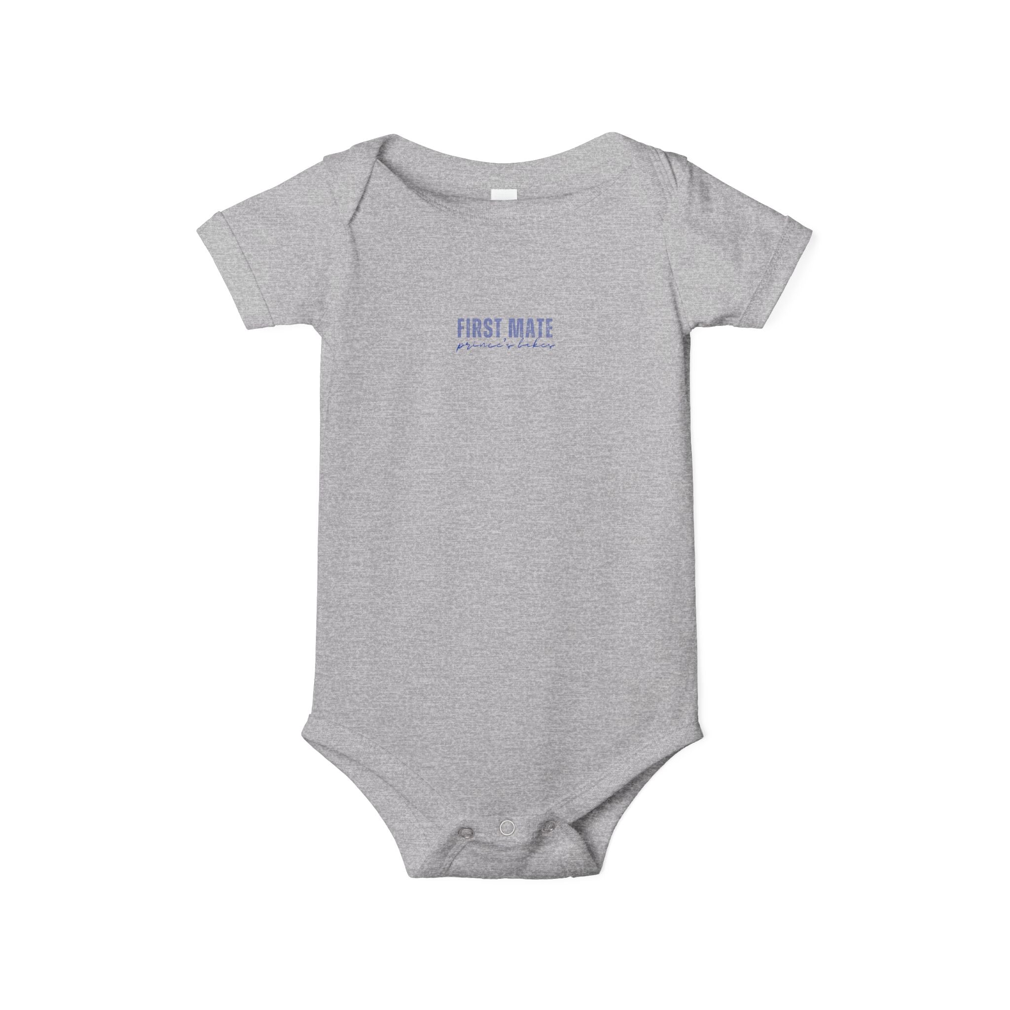Infant Onesie "First Mate" Baby Bodysuit – Cute Nautical Newborn Gift