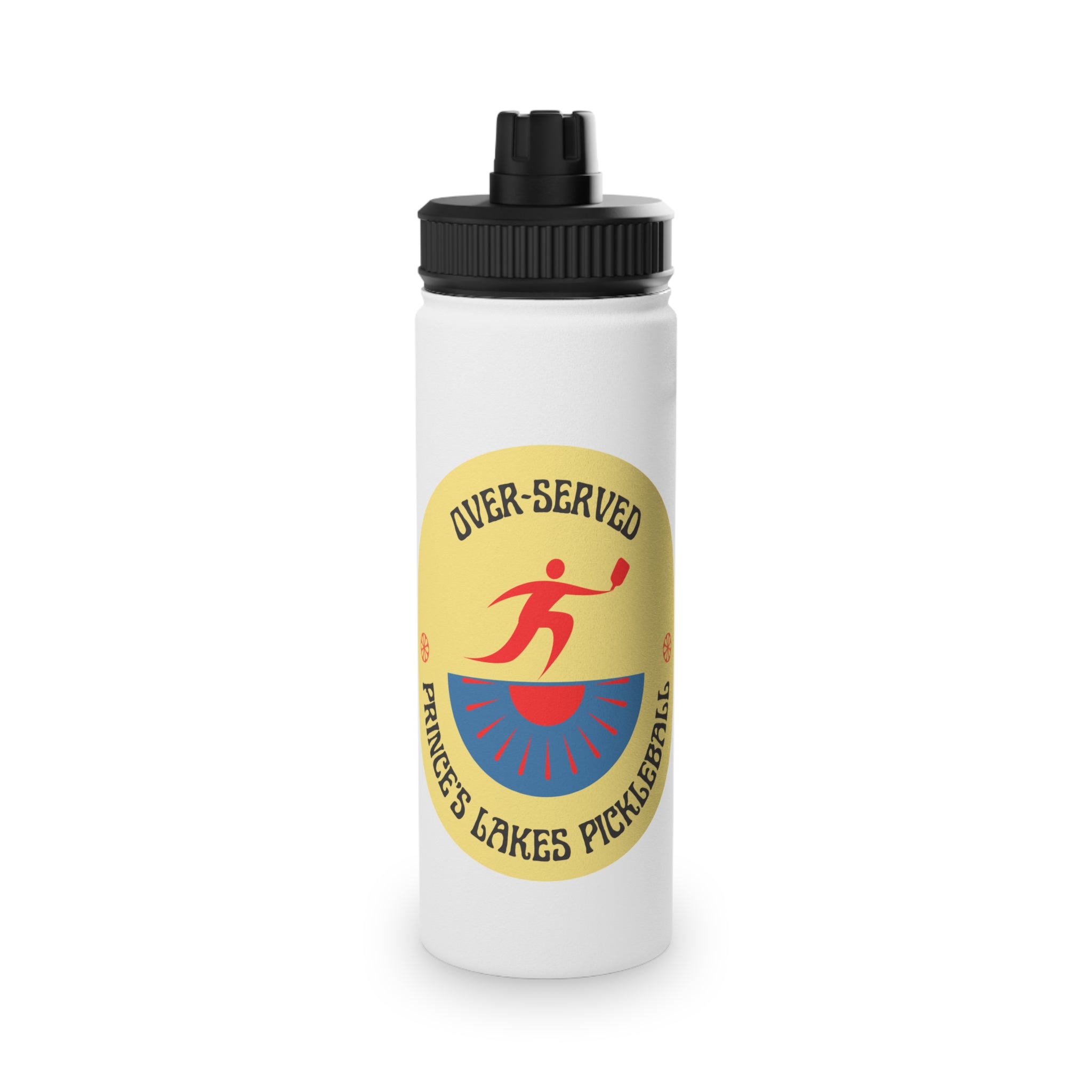 Over-Served Prince’s Lakes Pickleball Stainless Steel Water Bottle — Sports Lid
