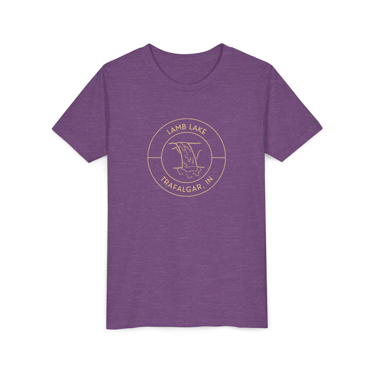 Youth Tee — Lamb Lake Waterfall Emblem