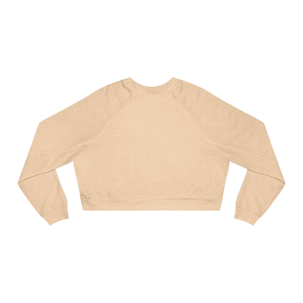 Cropped Pullover — 'Prince's Lakes' Minimal White Fleece for Women