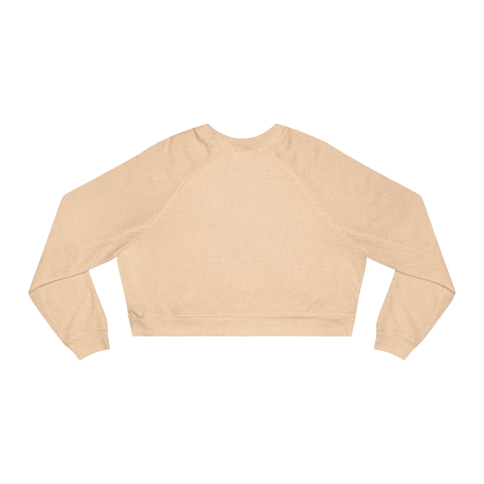 Cropped Pullover — 'Prince's Lakes' Minimal White Fleece for Women